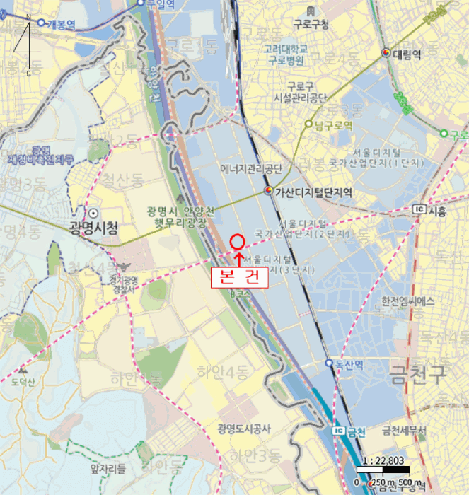 서울특별시 금천구 가산동 550-7 케이엠타워  제5층 제508호