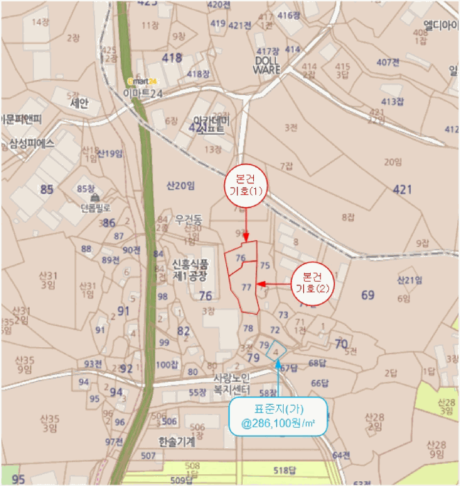 경기도 파주시 파주읍 백석리 76