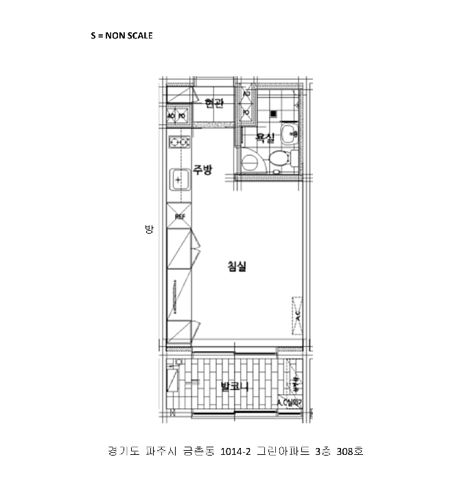 경기도 파주시 금촌동 1014-2 그린아파트  3층308호