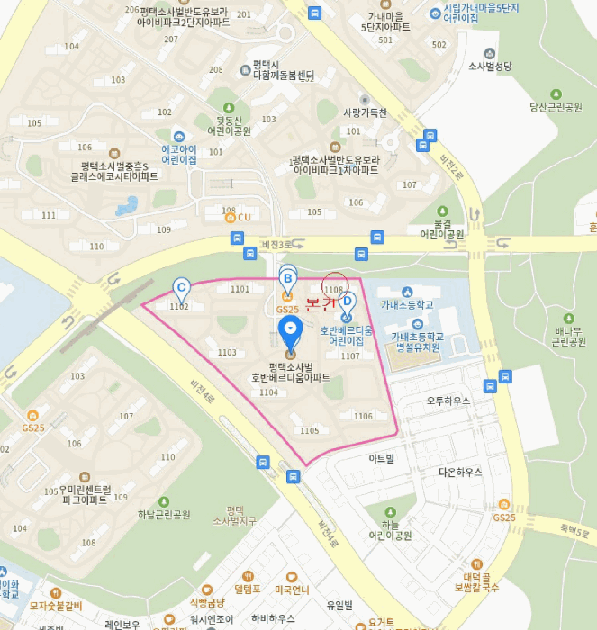 경기도 평택시 죽백동 737 평택소사벌호반베르디움 1108동 25층2503호