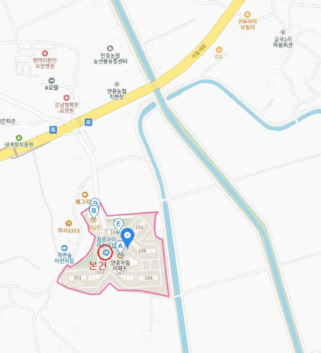 경기도 평택시 안중면 금곡리 337-3 안중우림아파트 103동 5층502호