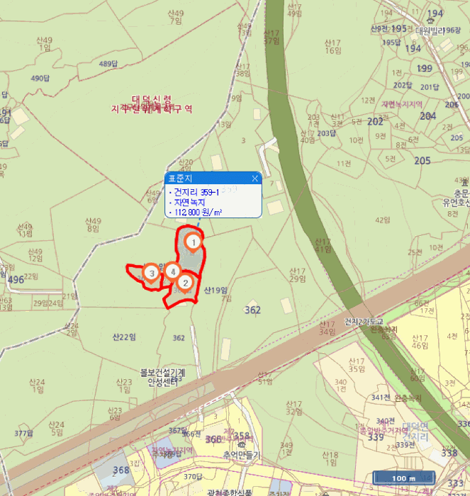 경기도 안성시 대덕면 건지리 359-1 외 3 필지