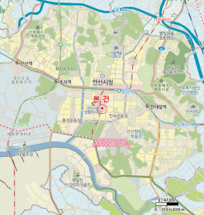 경기도 안산시 단원구 고잔동 772-1 크리스탈빌딩  2층208호