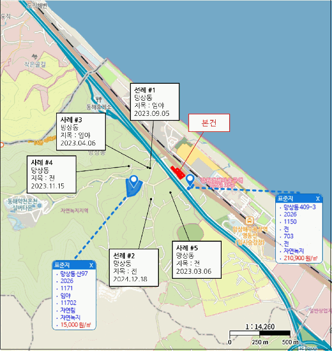 강원특별자치도 동해시 망상동 산103-5 외 8 필지