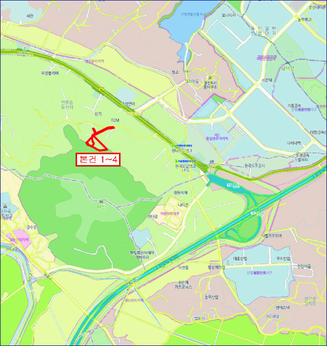 충청남도 논산시 연무읍 동산리 261-23 외 3 필지
