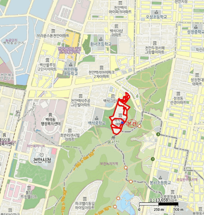 충청남도 천안시 서북구 백석동 191-3 현대아파트 110동 5층504호