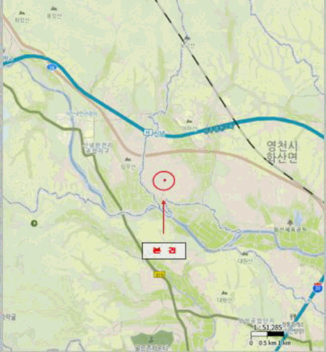 경상북도 영천시 화산면 대안리 1014-2