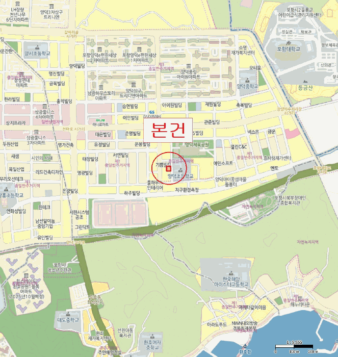 경상북도 포항시 북구 양덕동 1797