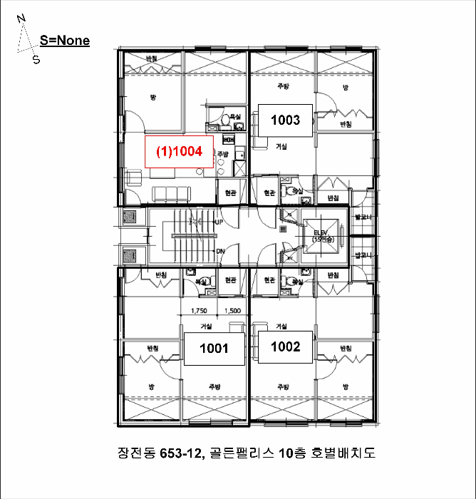 부산광역시 금정구 장전동 653-12 골든팰리스  10층1004호