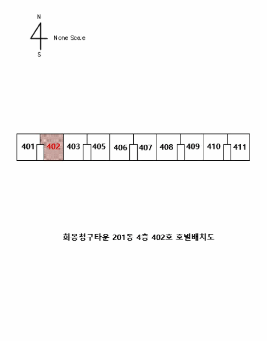 울산광역시 북구 화봉동 452 화봉청구타운 201동 4층402호