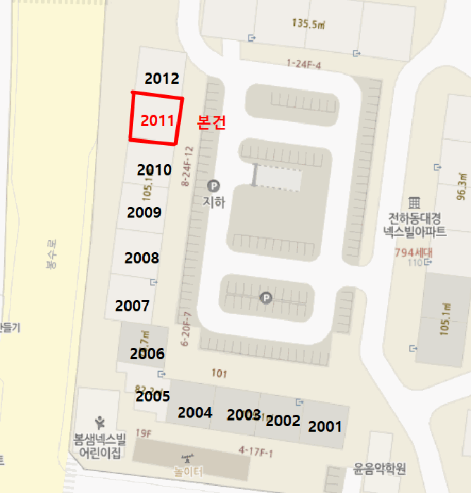 울산광역시 동구 전하동 301-28 전하대경넥스빌 101동 20층 2011호