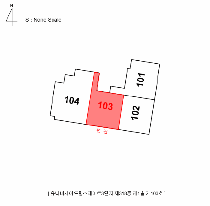 광주광역시 서구 화정동 1612 유니버시아드힐스테이트 제318동 제1층 제103호