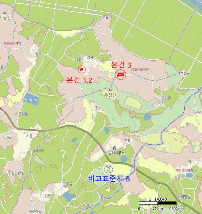 전라남도 해남군 산이면 금송리 236-1 외 1 필지